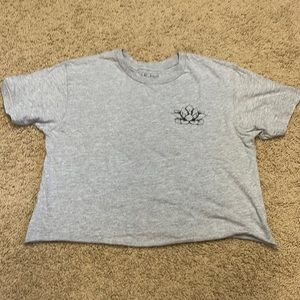 Miken flow lotus “create your own calm” crop tee